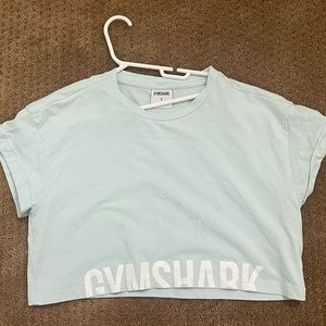 turquoise gymshark crop top
